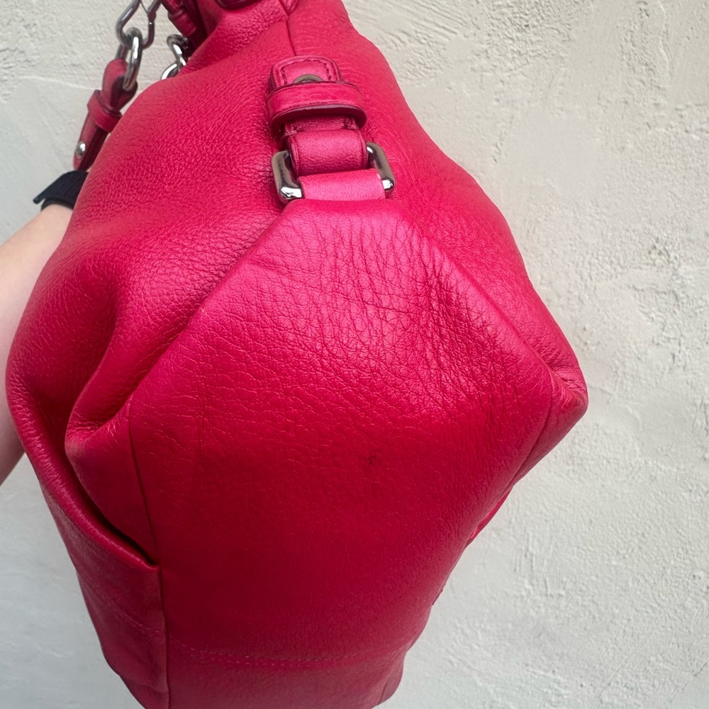 🌹Y2K Red Coach Brooke Leather Shoulder Bag 14142 🌹 - Picture 6 of 9